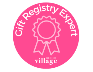 BE HER village - Gift Registry Expert Logo in color
